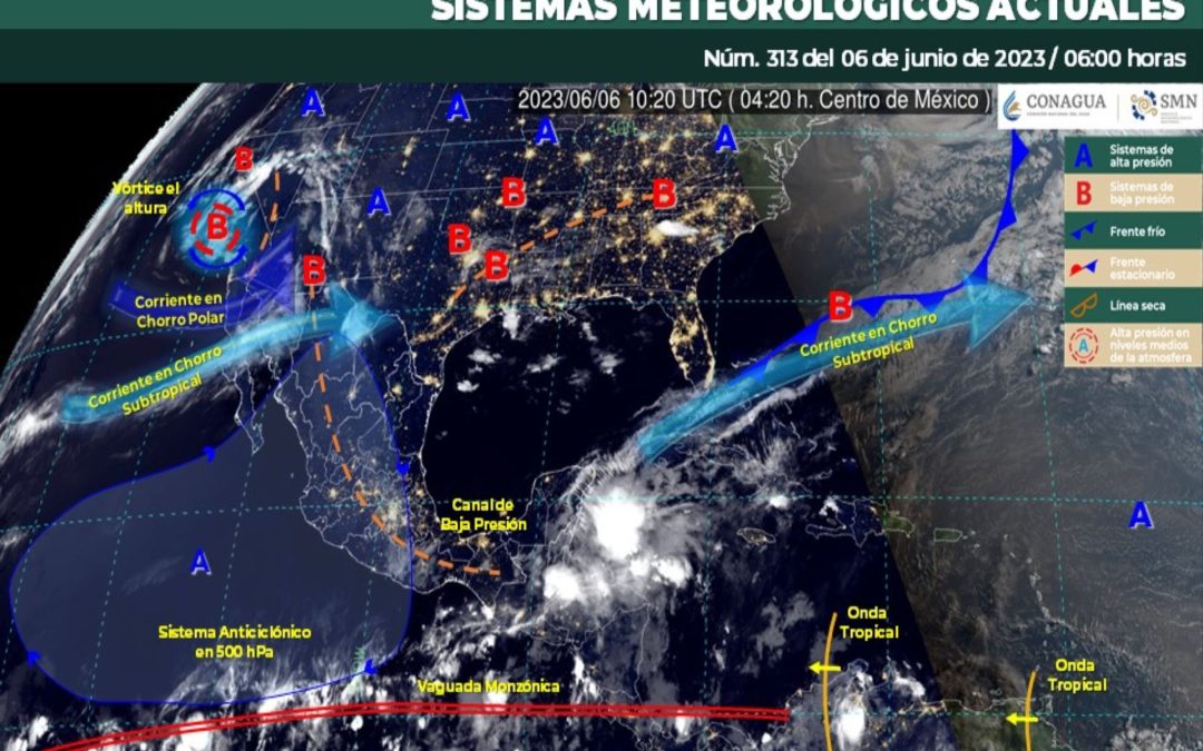 Pronóstico Meteorológico General Matutino de hoy martes 06 de Junio de 2023
