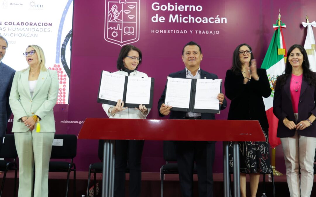 Conahcyt y Michoacán firman convenio para fortalecer la ciencia aplicada al bienestar de las personas y el ambiente