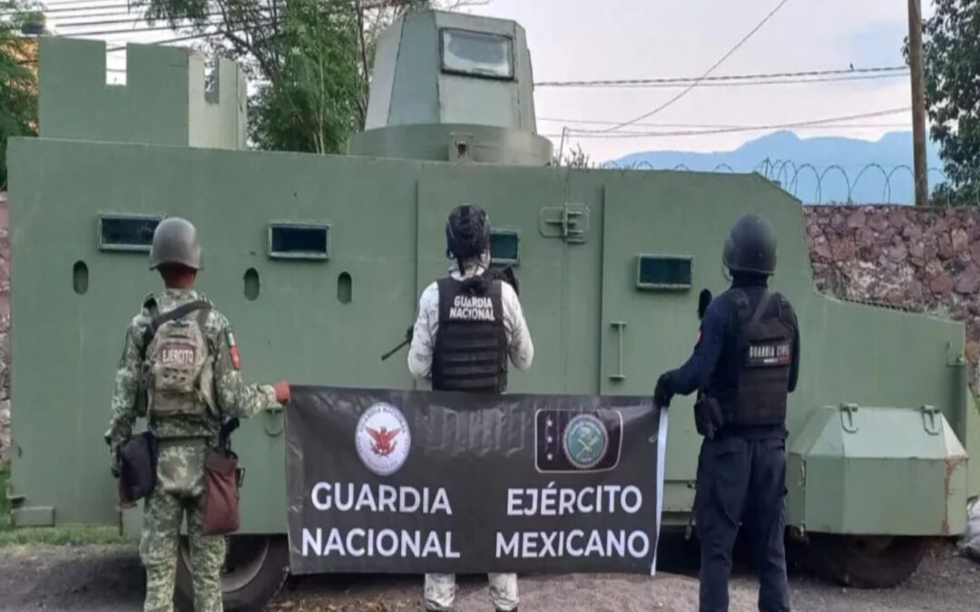 A través de la BOI Apatzingán, GC asegura vehículo con blindaje artesanal
