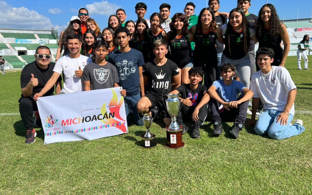 Michoacán gana 2 oros y 3 platas en Nacional Deportivo de los Cecytes