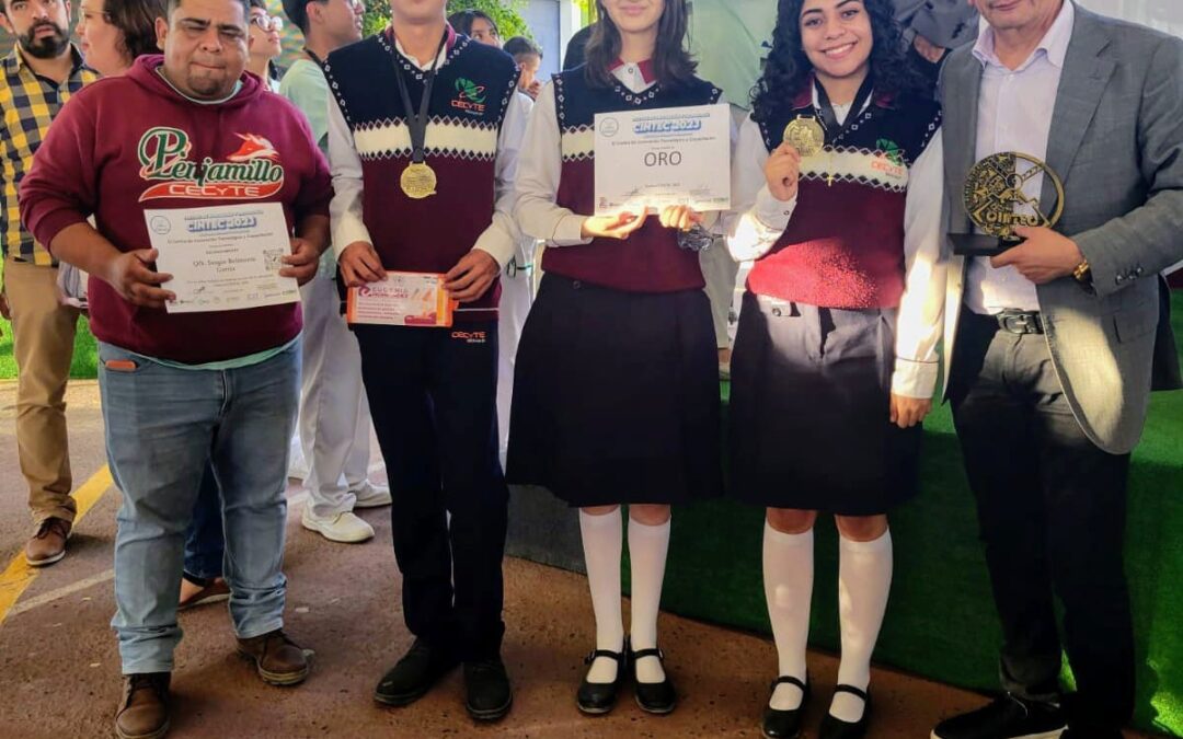 Estudiantes del Cecytem ganan 4 oros en Festival de Innovación y Tecnología