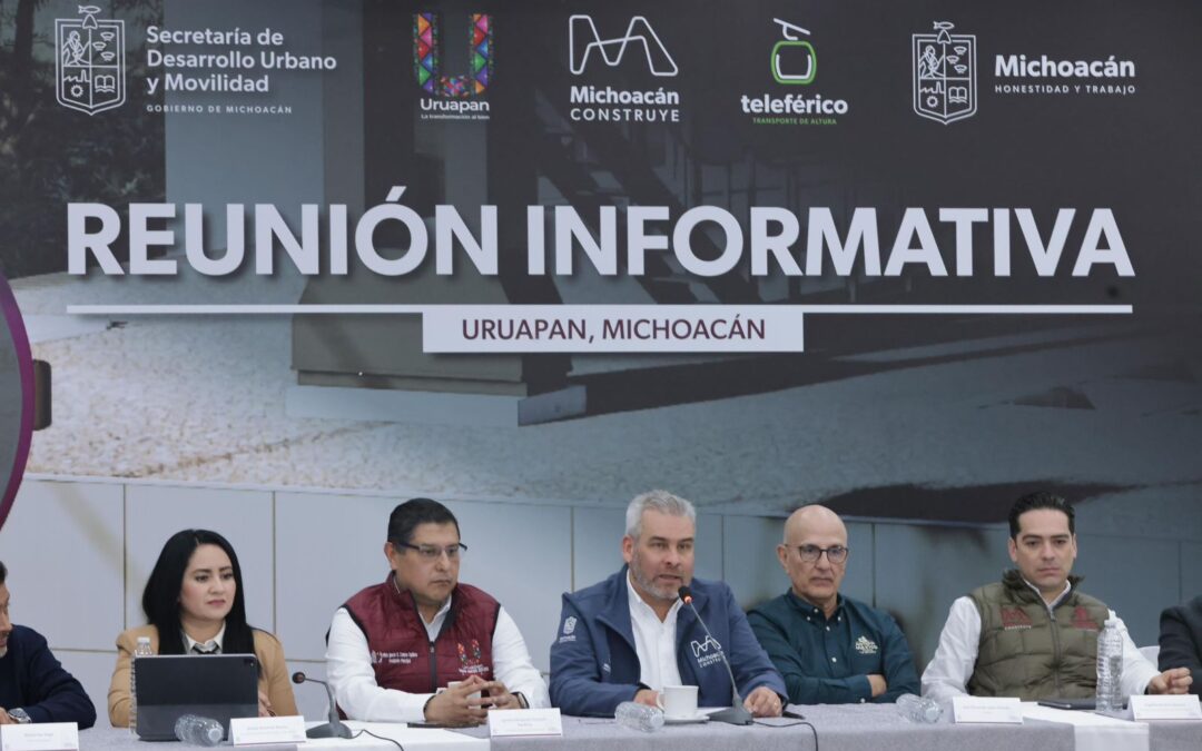 Confirma Bedolla obras de alto impacto para el desarrollo de Uruapan