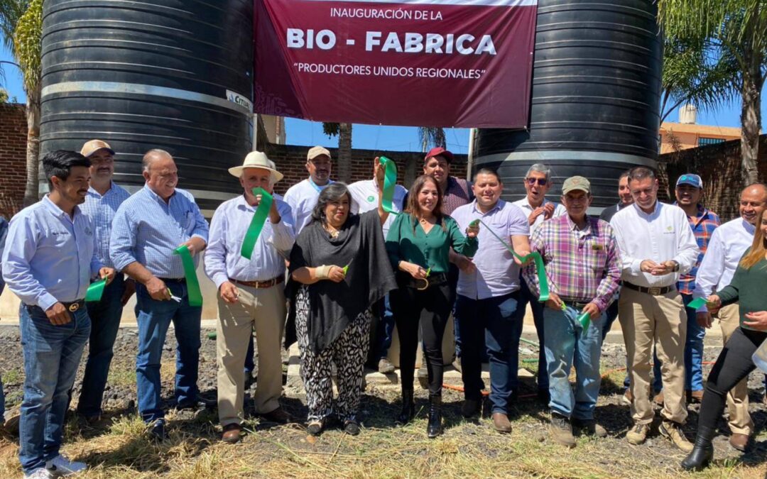 Productores y autoridades estatales y municipales ponen en operación Biofábrica de Fertilizante