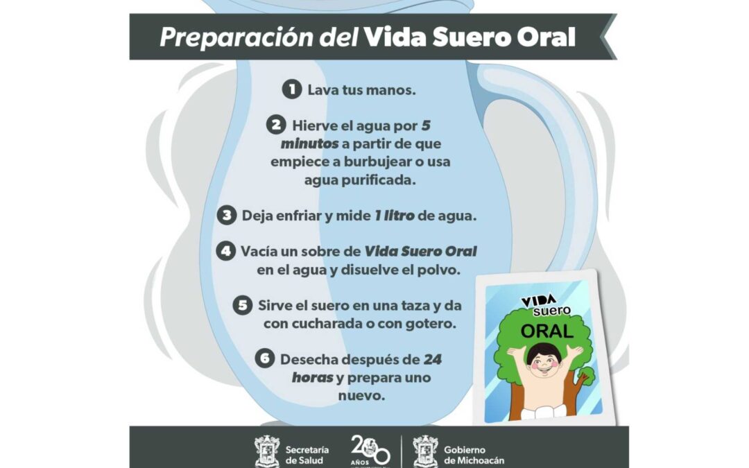 Aprende a preparar Vida Suero Oral para prevenir la deshidratación