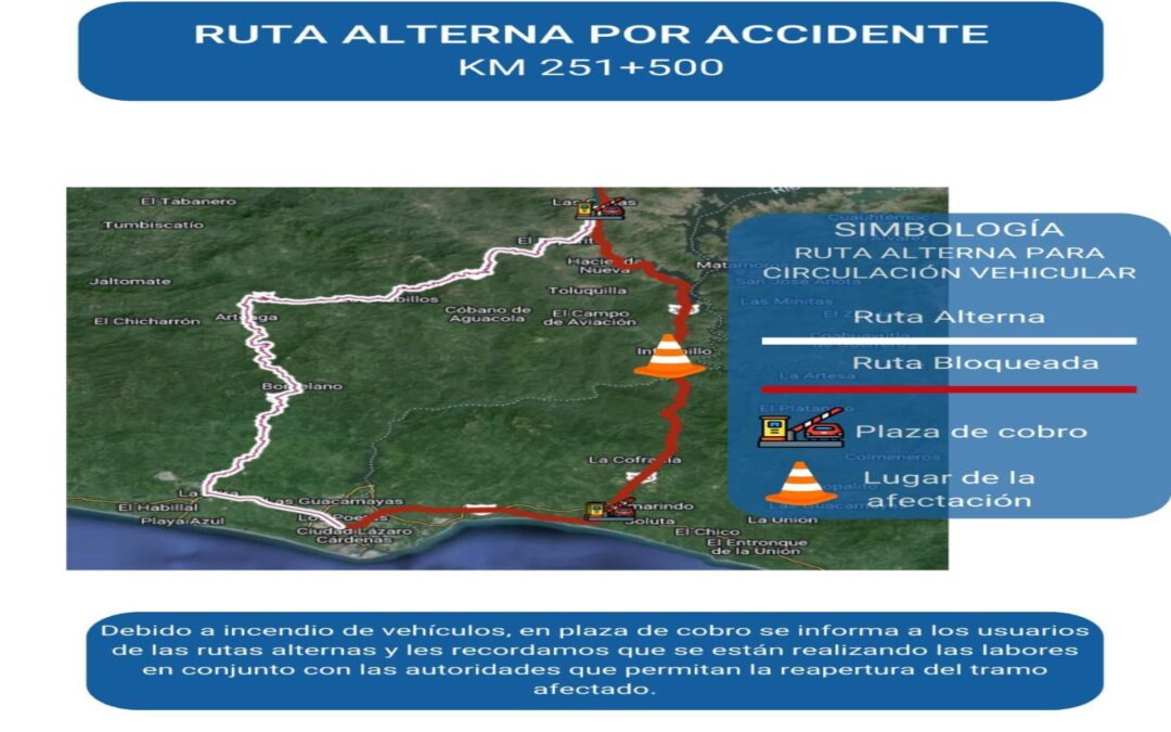 Continúan labores de atención y limpieza en la autopista Siglo XXI