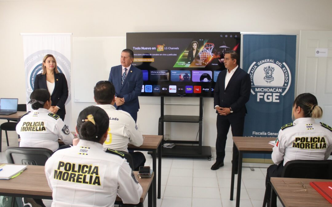 Imparte FGE curso “Especialización para Policías de Unidad Investigadora” a elementos de la Policía Morelia