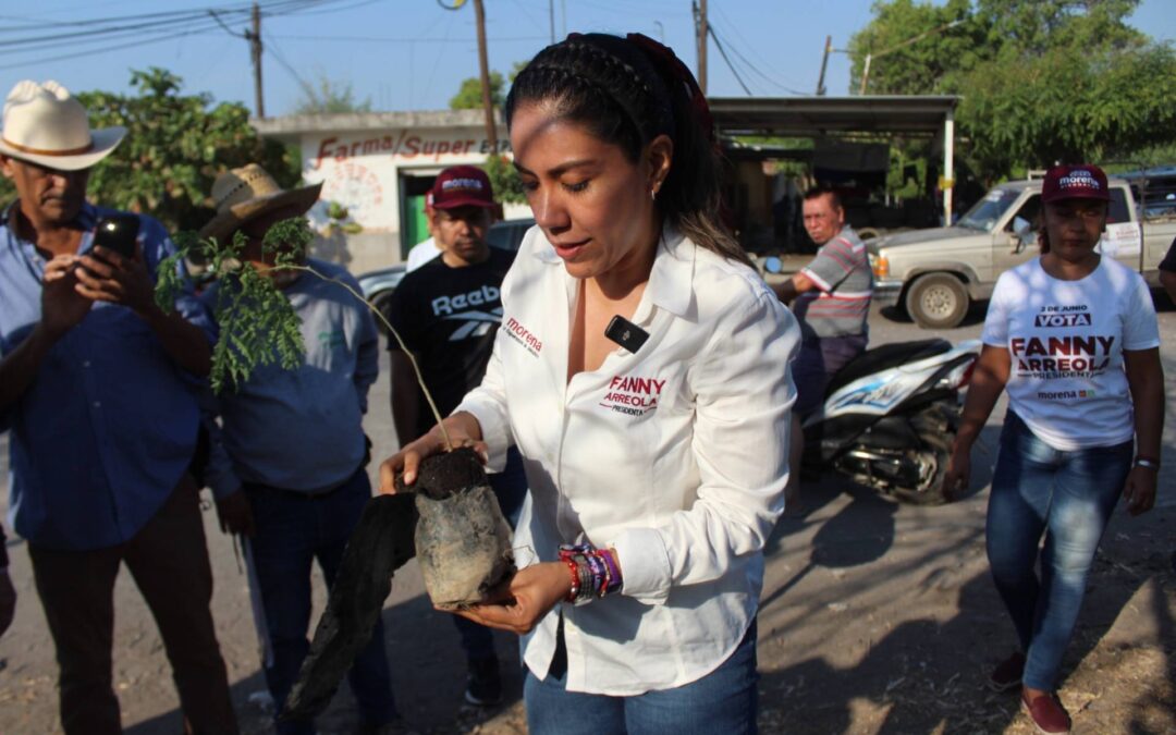 Fanny Arreola se Compromete a Reforestar Apatzingán: Un Árbol por Cada Voto