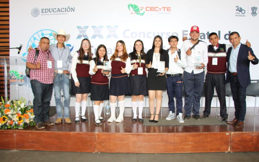 Estudiantes del Cecytem competirán en Concurso Nacional de Creatividad Tecnológica