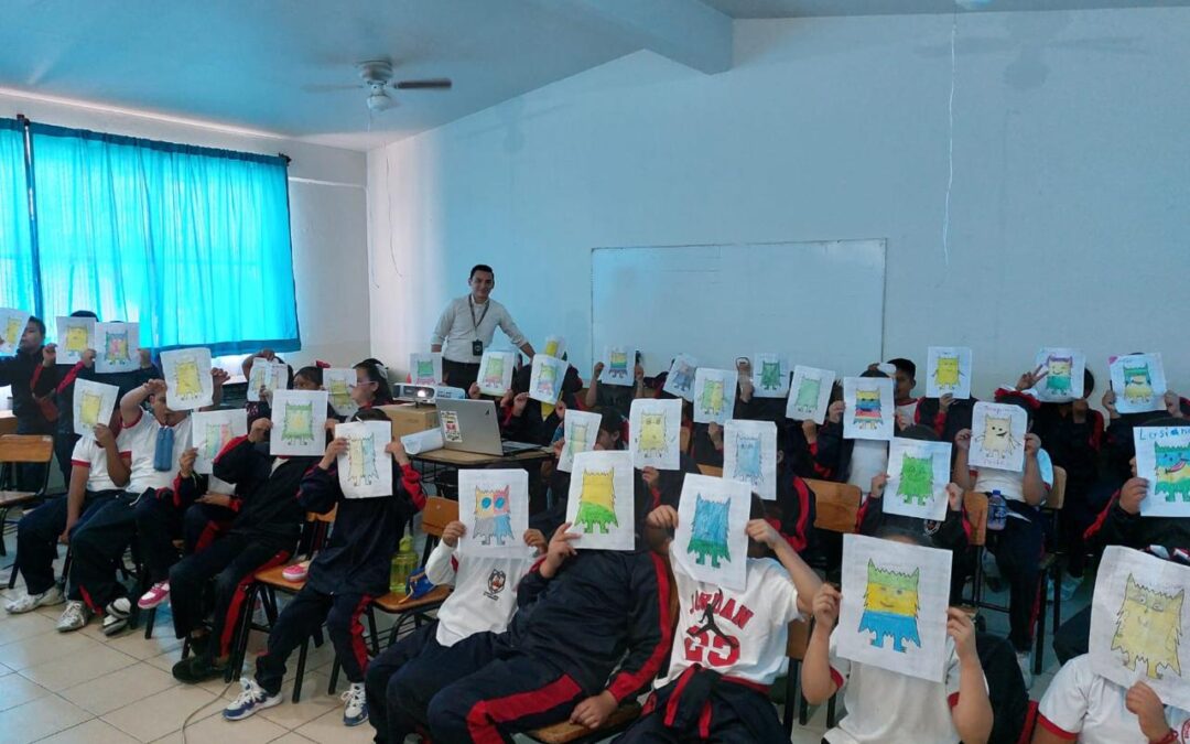 Comparte FGE taller sobre cuidado de las emociones a estudiantes de primaria ubicada en Tarímbaro
