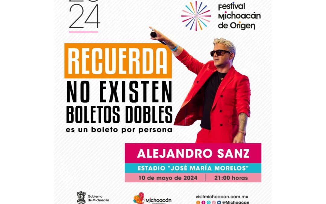 No te dejes engañar, no hay boletos dobles para Alejandro Sanz