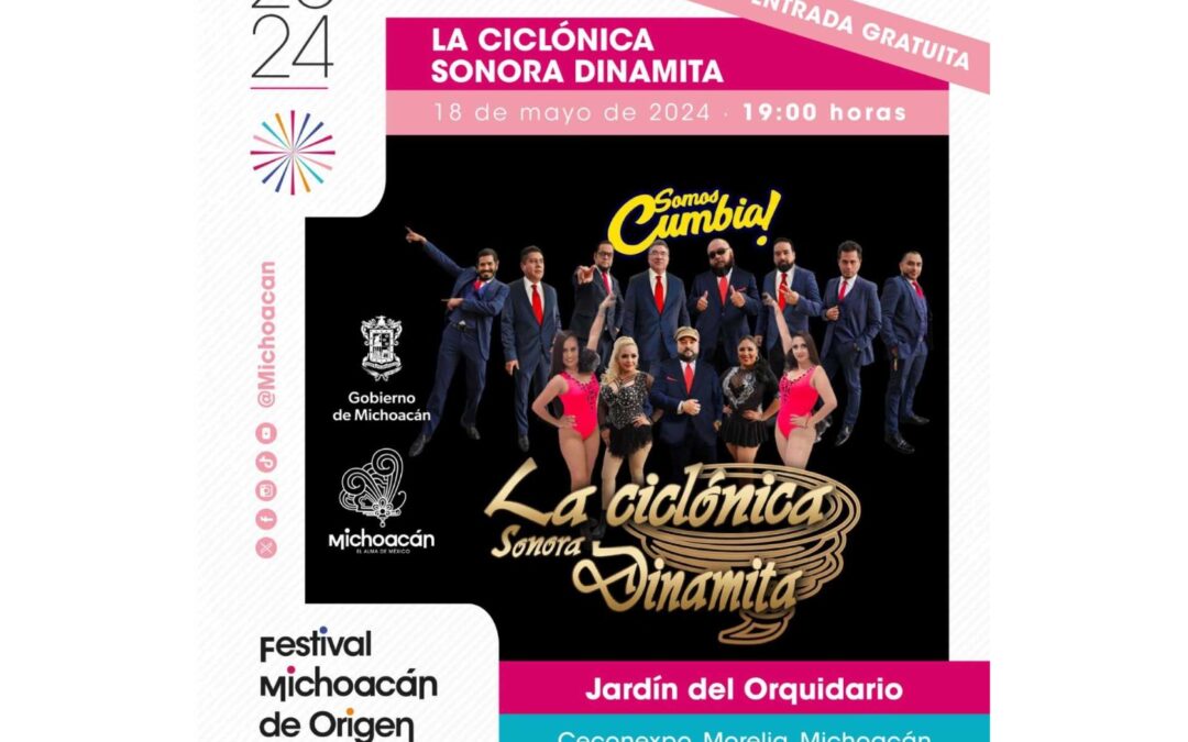 Intocable, Palomo y La Sonora Dinamita cerrarán el Festival de Origen