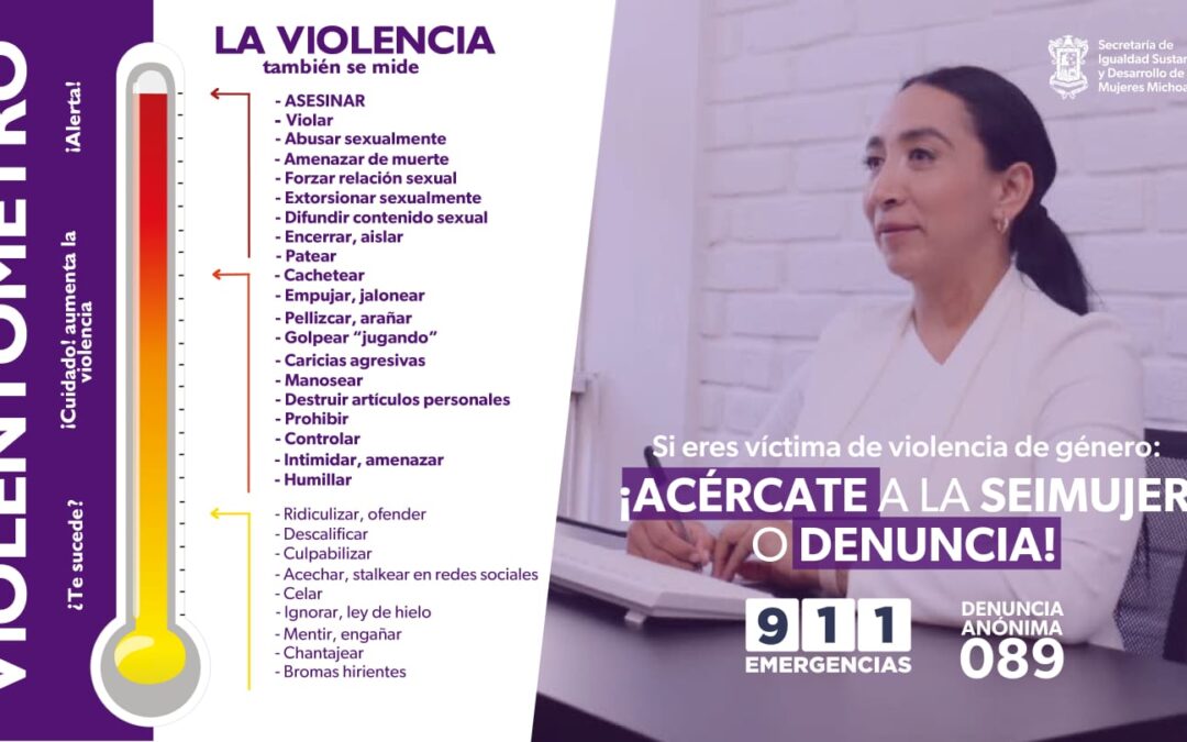 Llama Seimujer a reconocer las fases de la violencia de género y denunciar