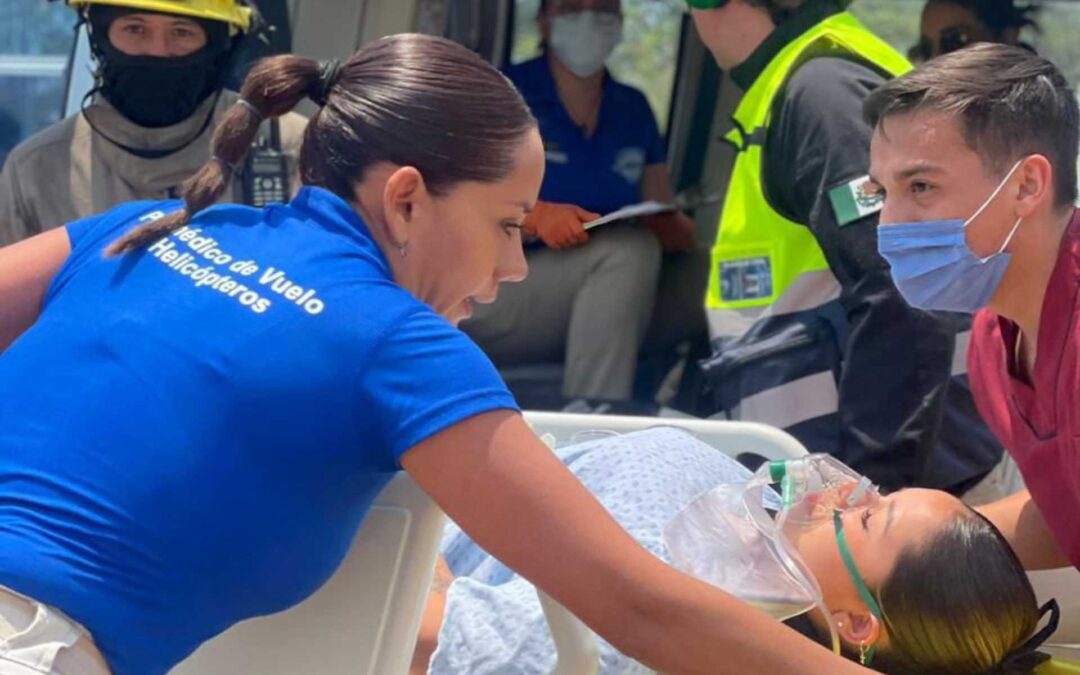 Simulacro de Atención de Emergencia Múltiple realizada en el Hospital Ángeles de Morelia