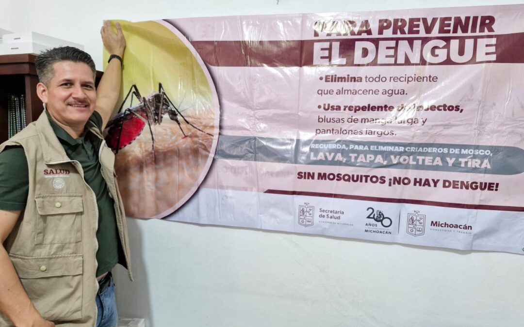 Inicia termonebulización en Apatzingán para control del mosquito transmisor del Dengue: René López Castro.