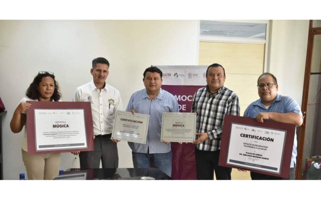 Múgica Recibe Certificación como «Municipio Promotor de la Salud»