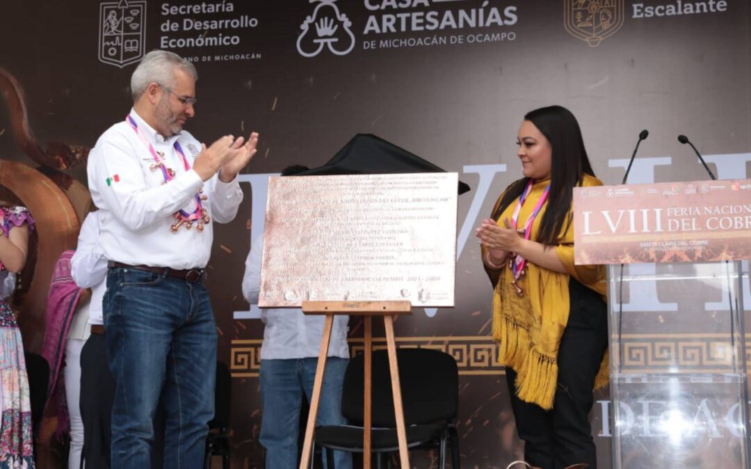 Bedolla inaugura la Feria Nacional del Cobre