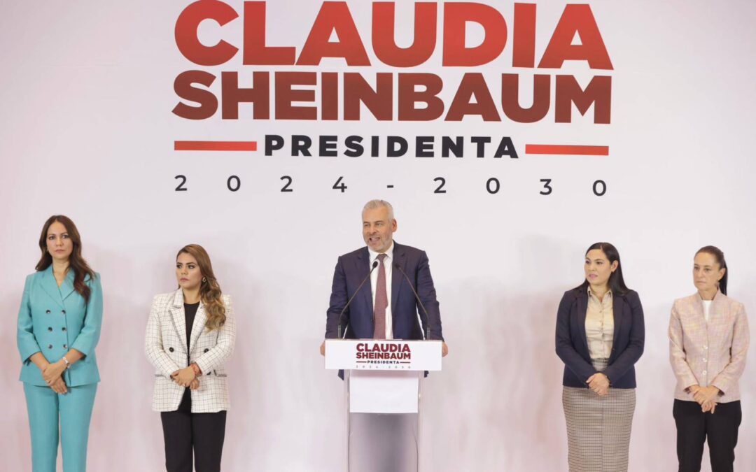 Bedolla presenta a Sheinbaum proyectos para el desarrollo de Michoacán