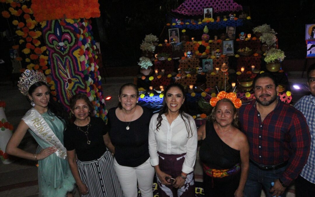 Encienden la Monumental Catrina en Apatzingán