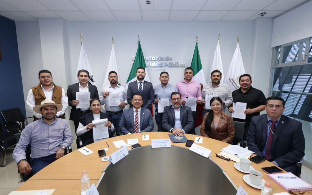 Diez municipios de Michoacán firman convenio de coordinación en seguridad