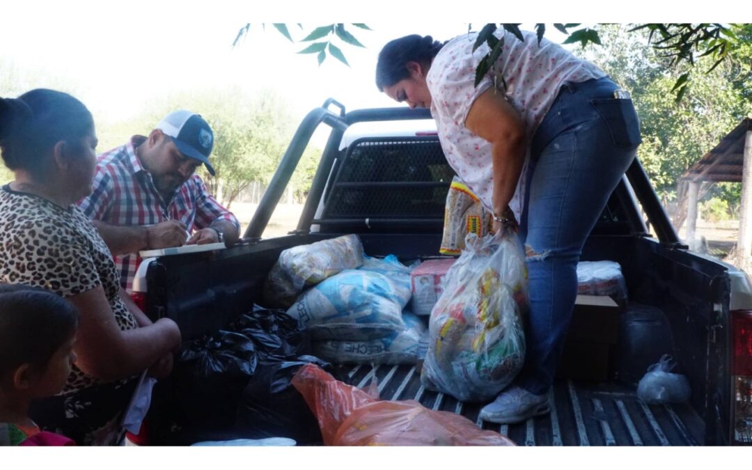 DIF Apatzingán continúa entregando apoyos alimentarios a zona rural del municipio.