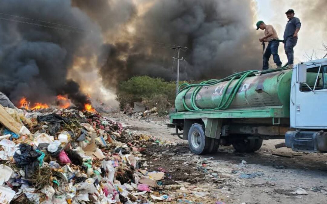El Séptimo Distrito Sanitario emite recomendaciones por riesgo a la salud por humo del incendio del basurero.