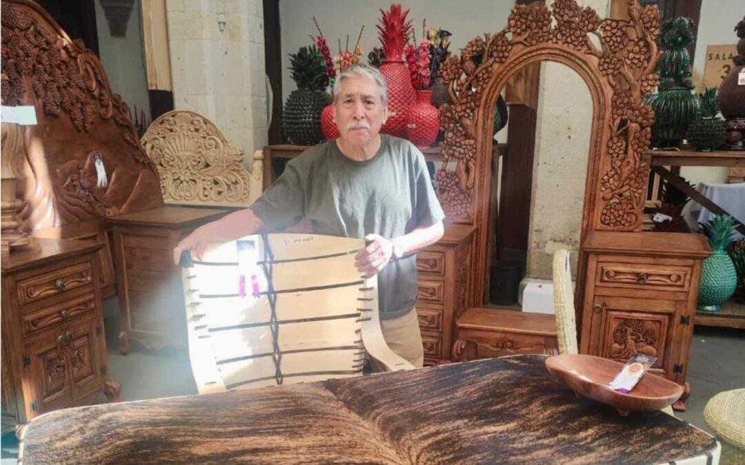 Alejandro Delgado, maestro artesano, gana primer lugar en Concurso Artesanal de Uruapan y preserva la tradición de equipales de Apatzingán