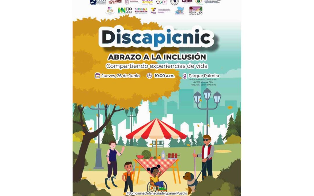 La Visitaduría Regional de la CEDH impulsa la inclusión con jornada recreativa “Discapicnic” en Apatzingán