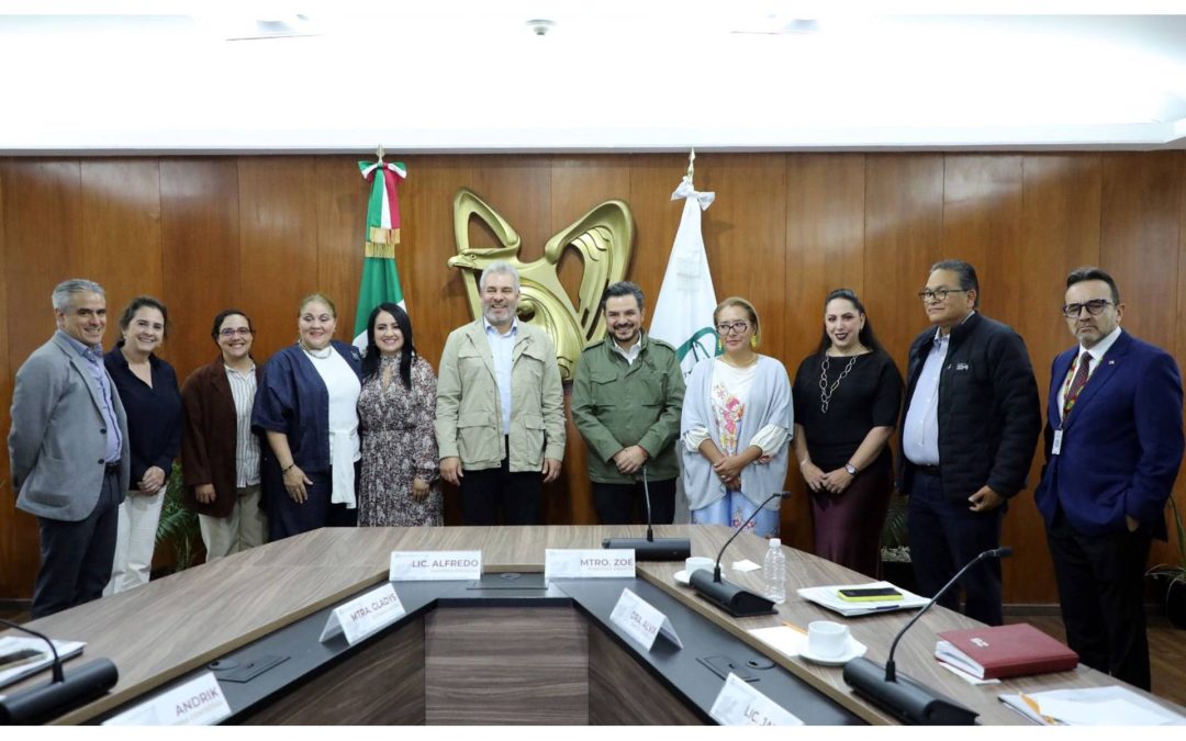 Zoé Robledo y Alfredo Ramírez Bedolla avanzan en ruta de trabajo para fortalecer al IMSS en Michoacán