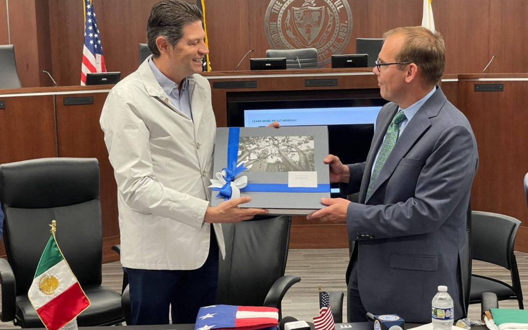 Acuerda Gobierno de Morelia y Aurora Illinois, fortalecer relación en apoyo a migrantes