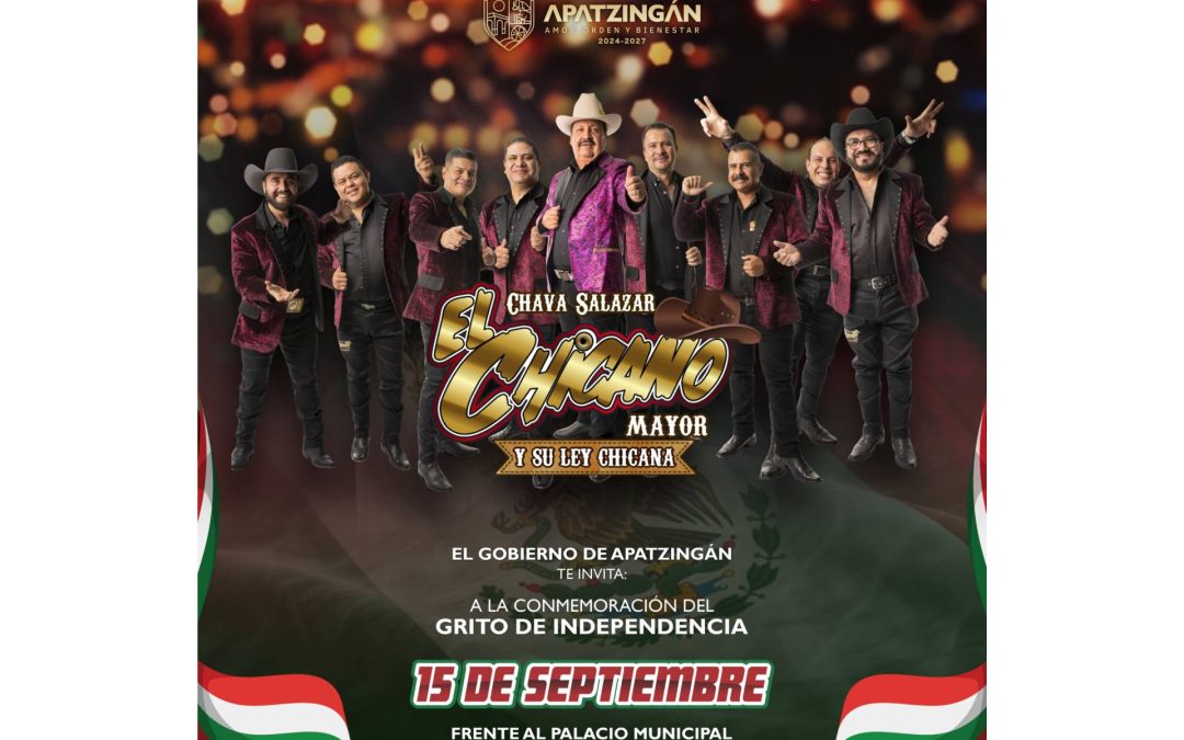 La presenatción de «Chava Salazar El Chicano Mayor» amenizará la verbena de éste 15 de Septiembre en Apatzingán: Fanny Arreola