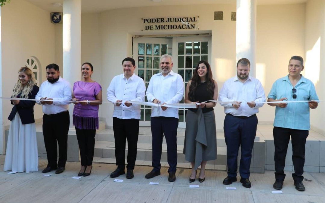 Justicia más cercana en región Apatzingán; inaugura Bedolla salas judiciales