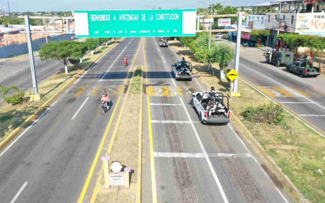Arriban 100 Elementos de la Guardia Nacional para Reforzar la seguridad en Apatzingán.