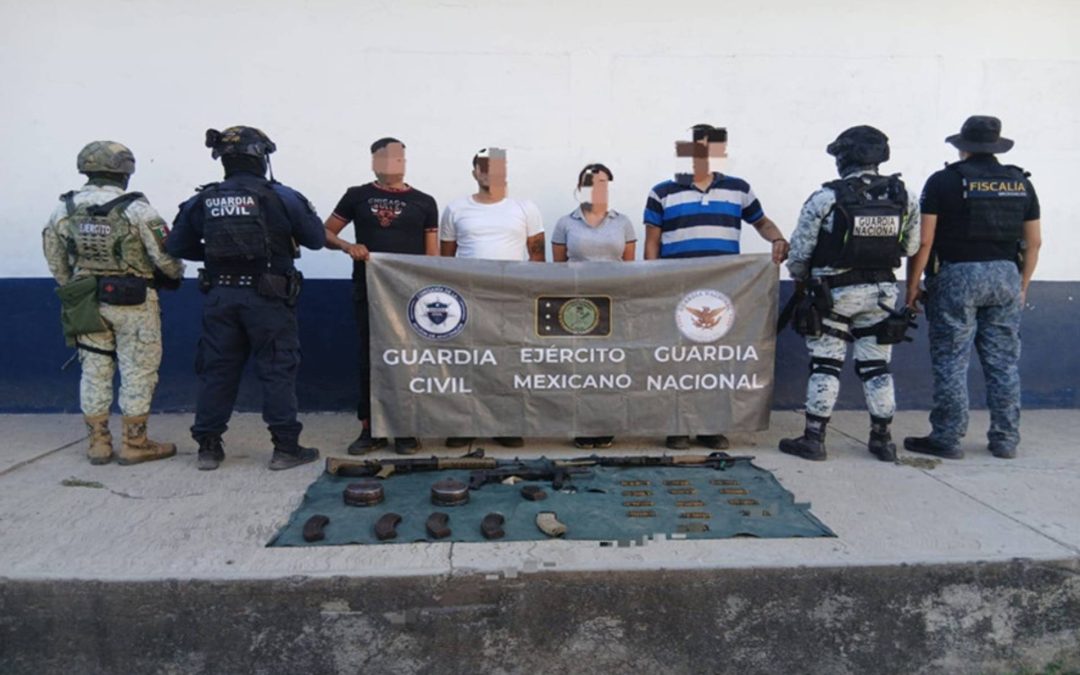 Guardia Nacional y Ejército Mexicano informan resultados de la operación “Paricutín” en Michoacán.