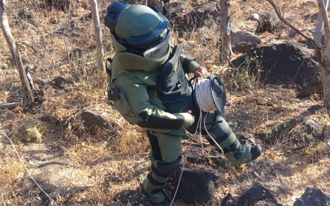 Aseguran y destruyen artefactos explosivos en localidad de Buenavista