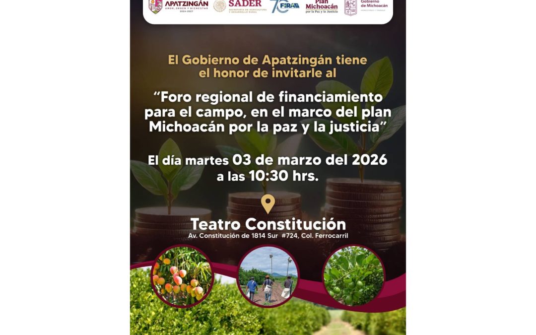 Gobierno de Apatzingán convoca al campo: financiamiento y desarrollo, la apuesta para agricultores y ganaderos.