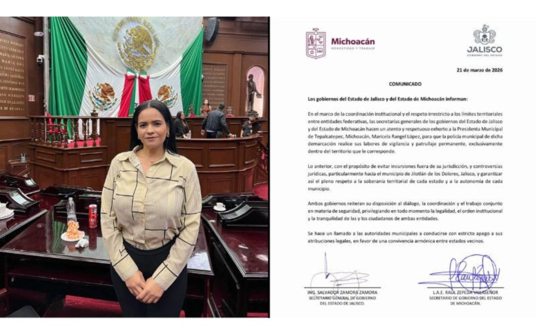 Gobiernos de Michoacán y Jalisco piden a alcaldesa de Tepalcatepec acatar disposiciones en materia de seguridad